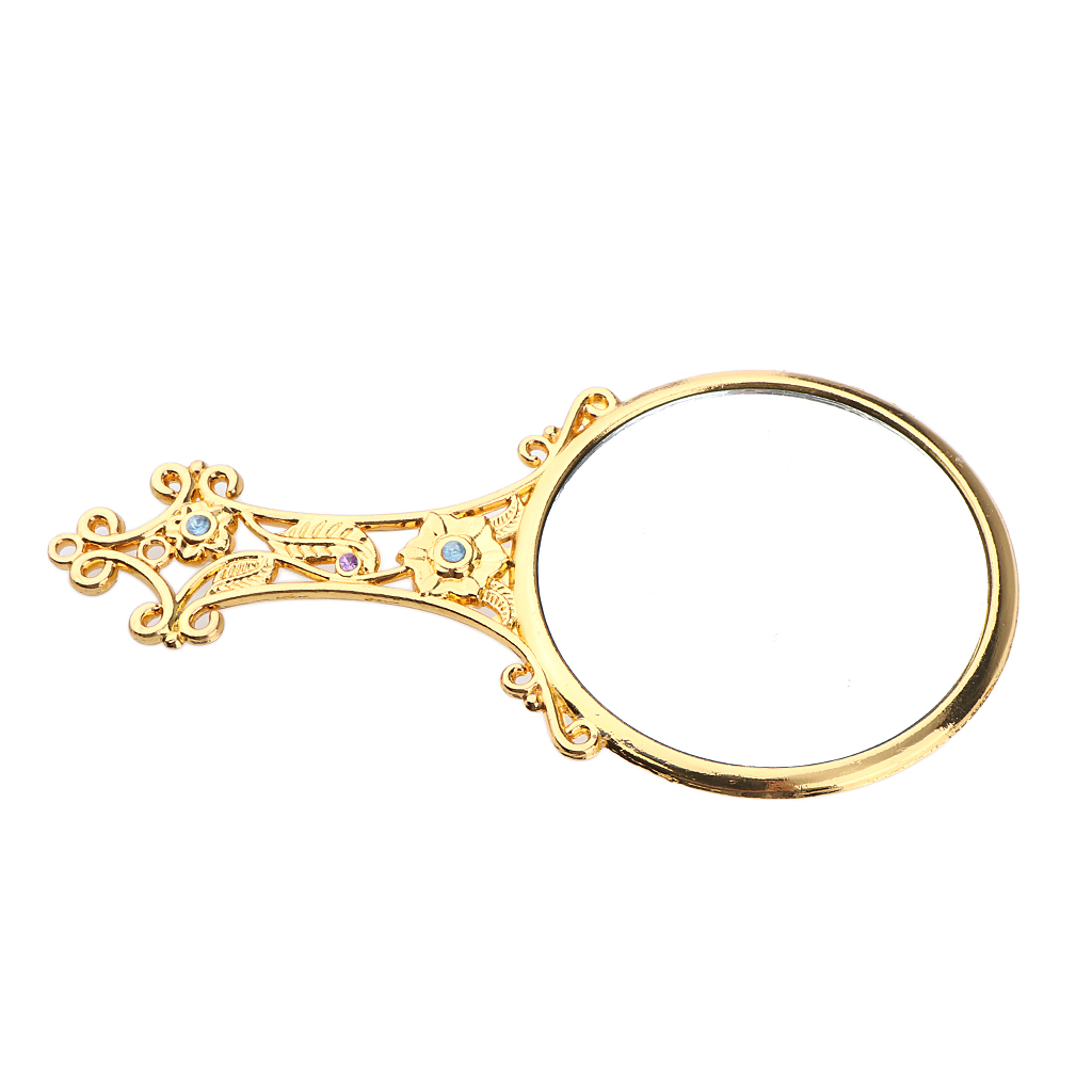 Personalised Portable Antique Pocket-Size Hand Mirror Makeup Beauty Cosmetic