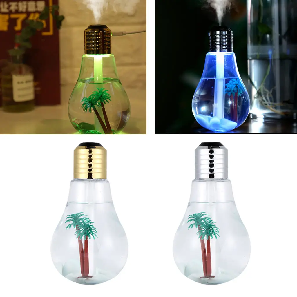 Car Home LED Lamp Air Ultrasonic Humidifier Essential Oil Diffuser Atomizer Air Freshener Mist Maker with LED Night light