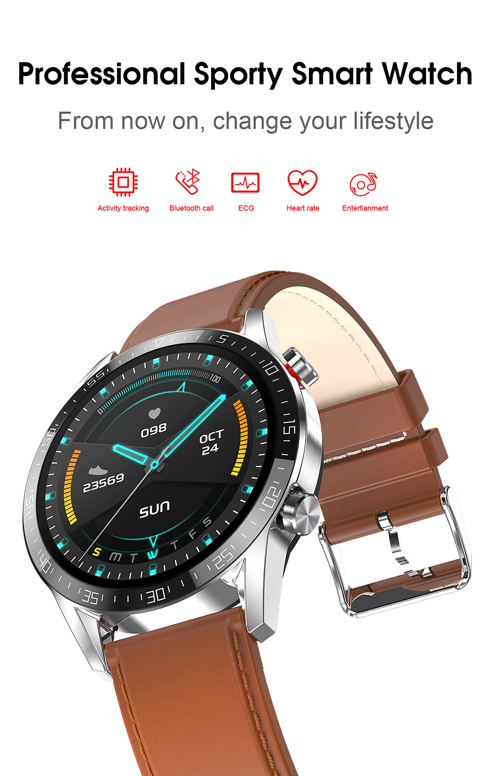 ip68 à prova dip68 água ecg pressão