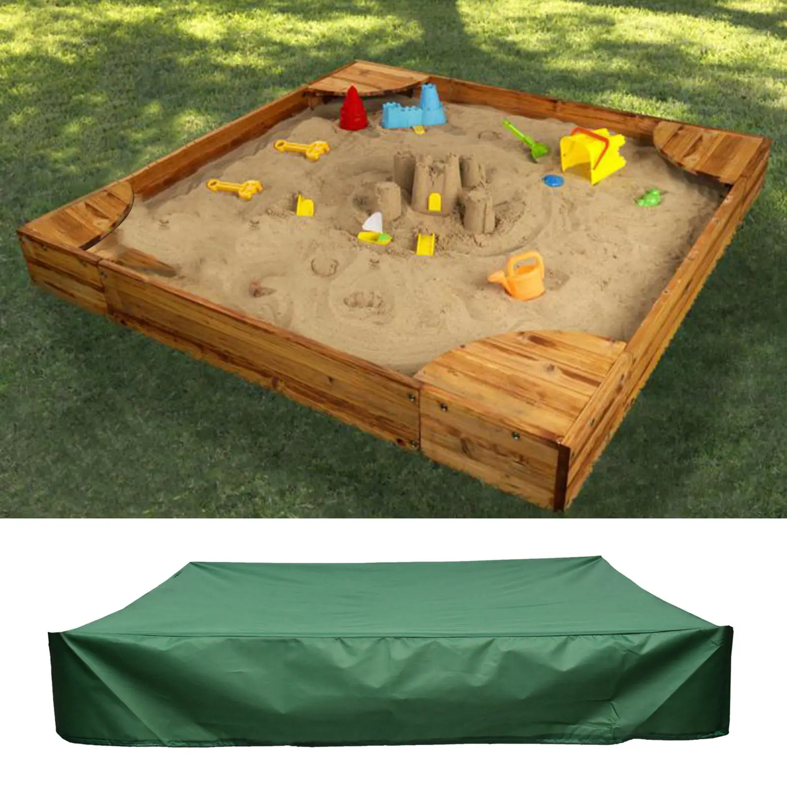 Sandboxes Dustproof Cover Sand Box Waterproof Bunker Cover for Protects Sand and Toys Sandpit Pool Protective Cover Sandboxes Cover 