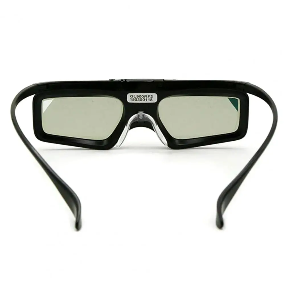 1 Pcs GL900 3D Glasses Practical Active Shutter Reusable Black PC Movie Spectacles Accessory for DLP LINK 3D Projectors/TVs