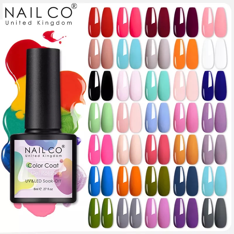 Best of NAILCO 8ml Gel Polish Bright Candy Color High Quality Nail Art Varnishes Lacquer Glitter For Nails Soak Off UV Nail Decoration Reviews & Tips