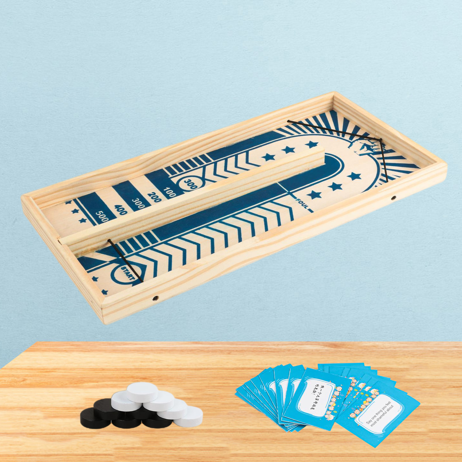 Fast Sling Puck Game Paced Board Games 2 Player Table Fast Hockey Game Test Your Speed and Accuracy Family Party Game Toys