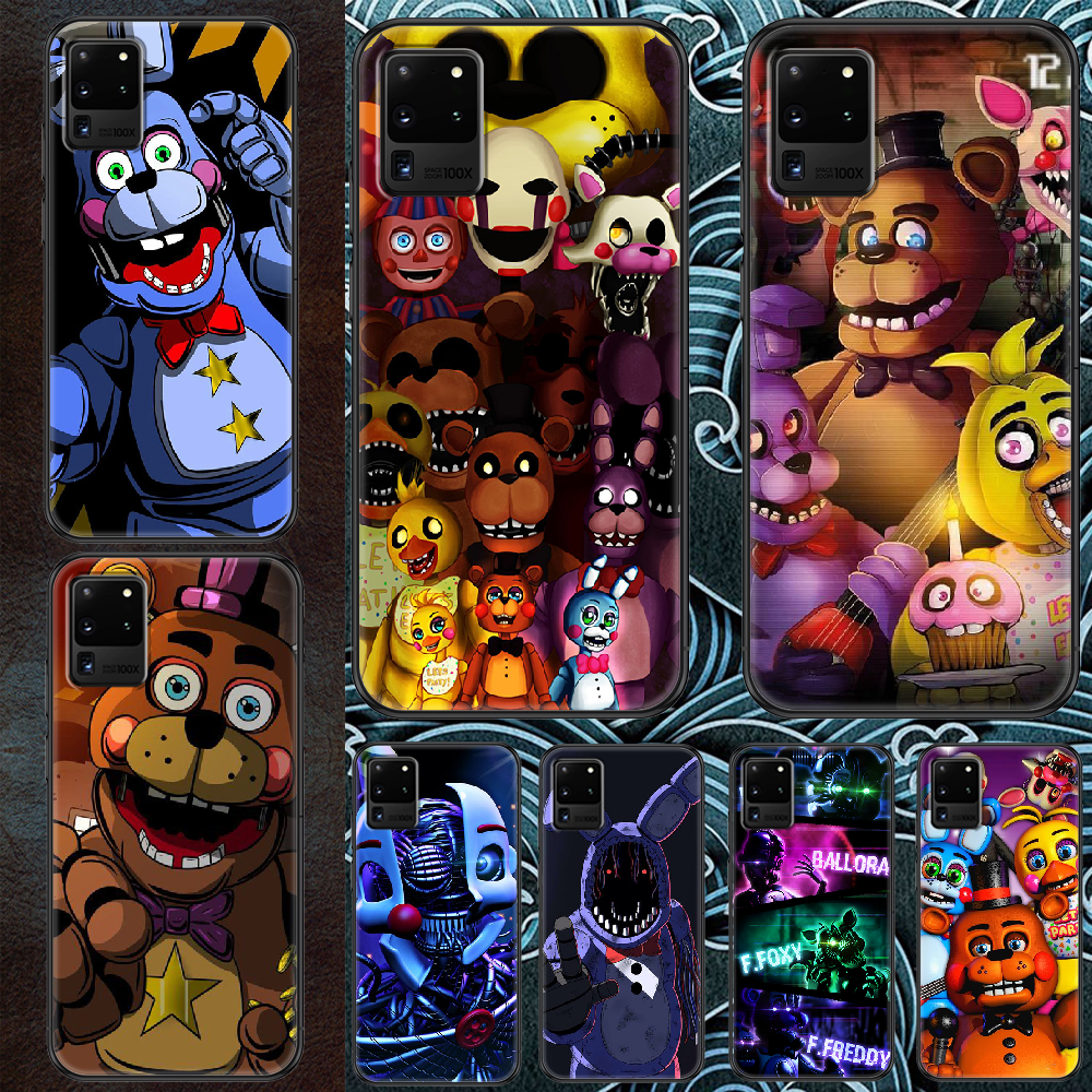 FNAF чехол для телефона с играми для Samsung Galaxy Note 4, 8, 9, 10, 20,  S8, S9, S10, S10E, S20 Plus, UITRA, Ультрачерный Роскошный чехол из ТПУ с  3D Etui | AliExpress