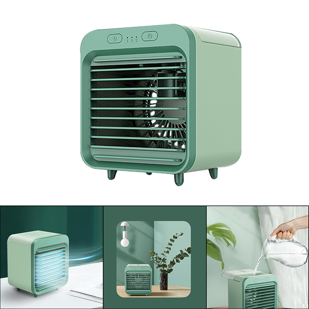 Portable Air Conditioner Fan, Personal Space Mini Evaporative Air Cooler, Silent Desk Table Top Cooling Fan Humidifier Fan