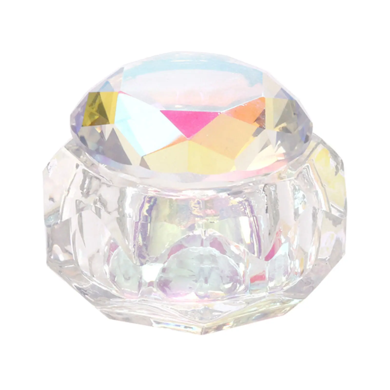 Crystal Nail Art Dappen DISH Bowl Colorful Crystal DISH ,lid Bowl Cup, Holder