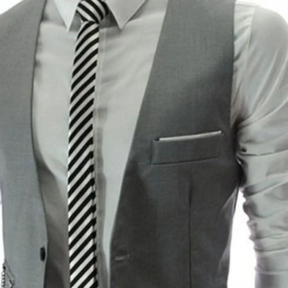 Suit Waistcoat Popular Simple V-Neck Solid Color Men Formal Business Vest for Dating  Business Vest  Suit Vest casual blazer