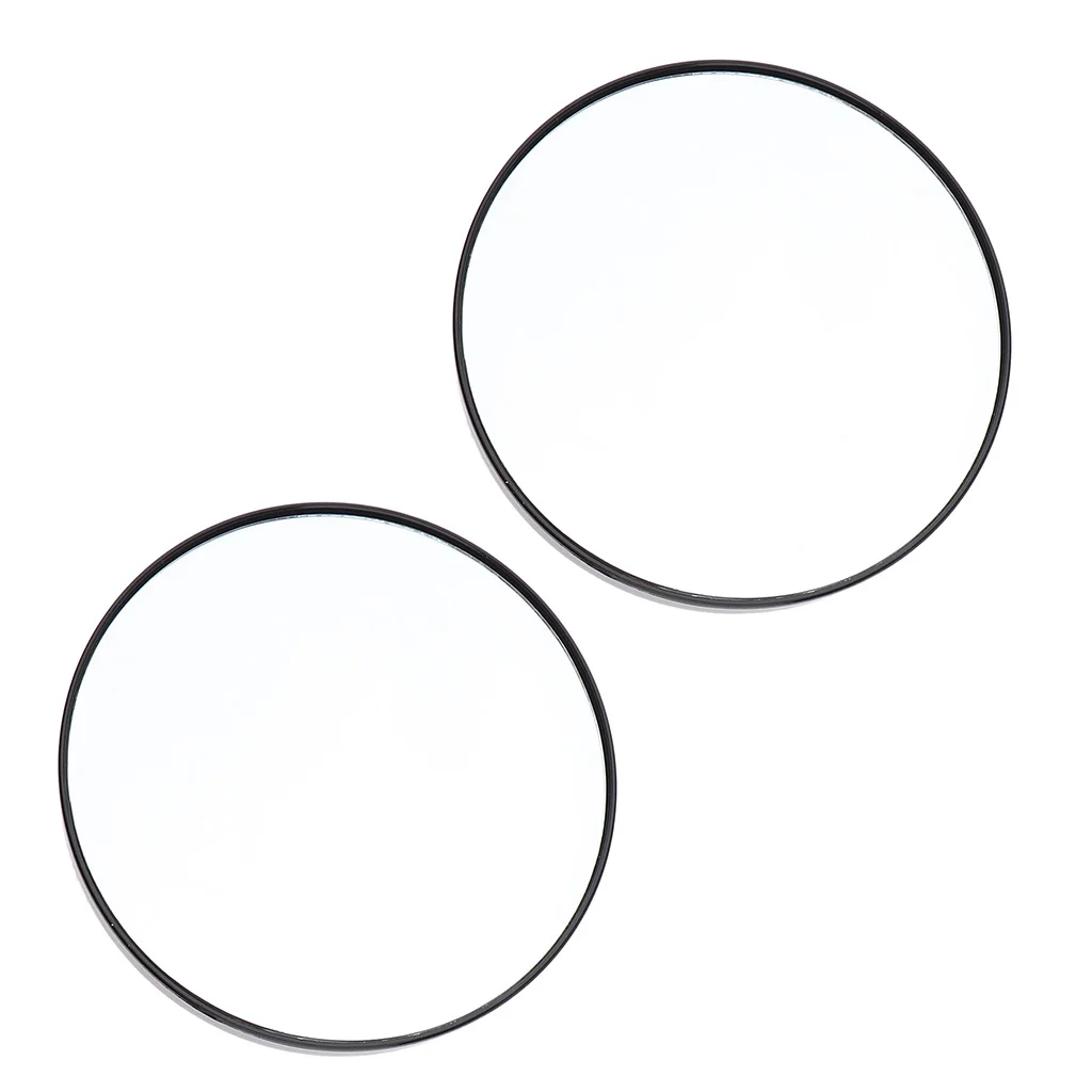 2pcs Black 10X Magnification Makeup Mirror Wall Suction Bathroom Mirrors