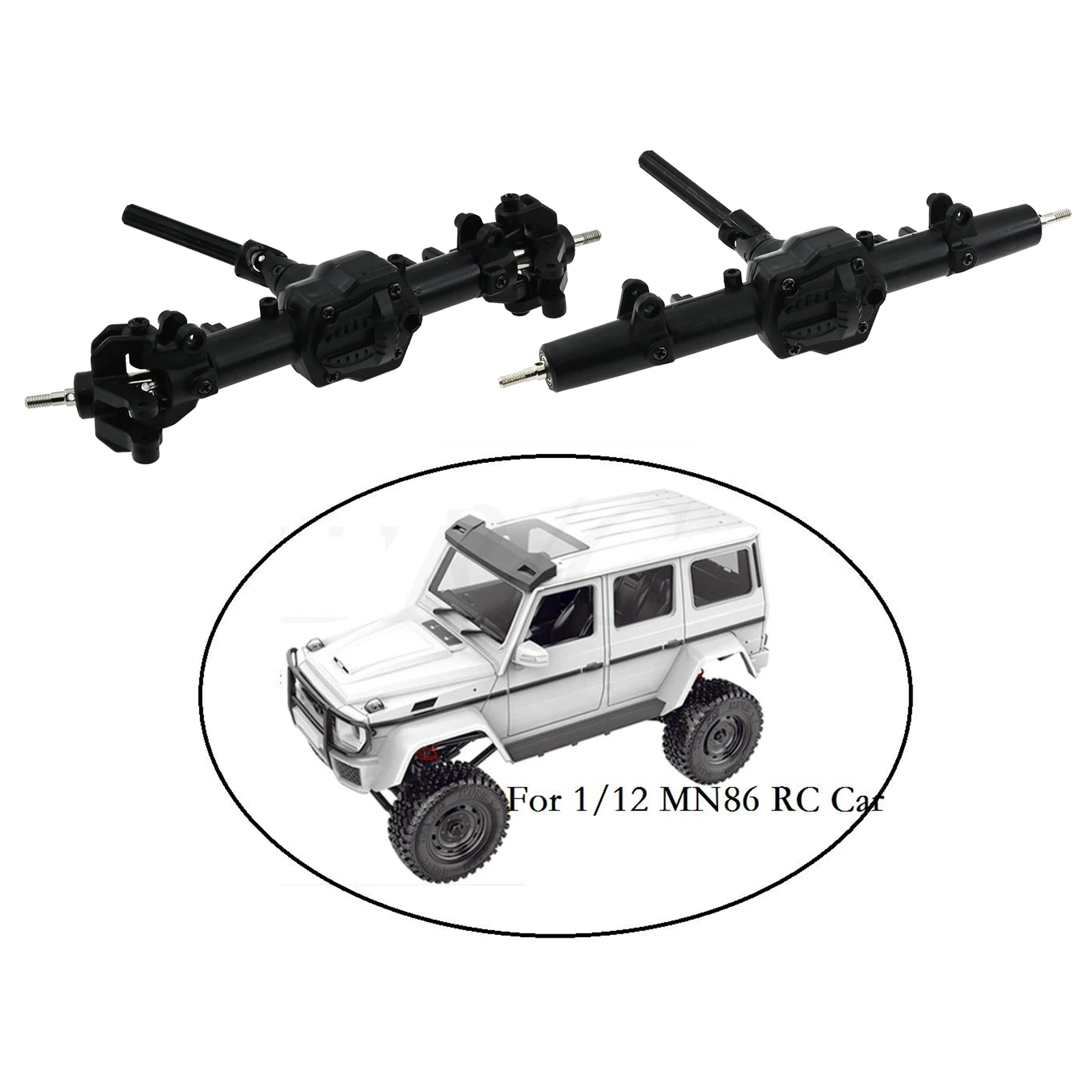 CNC Alloy Front / Rear Axle Assembly  for MN MN86 MN86S 1/12 4WD Off-road RC Crawler Car Upgrade Parts