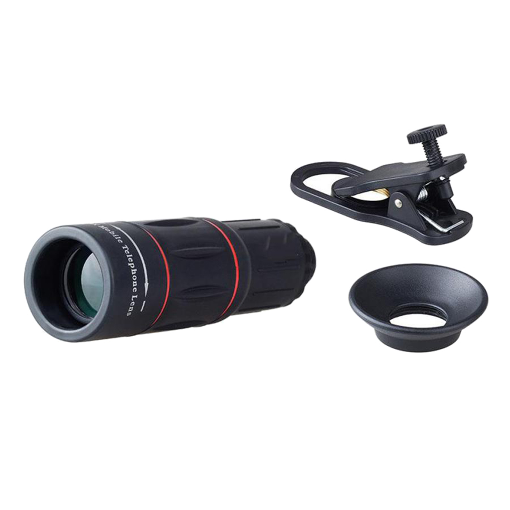 18x25 Monocular Zoom HD 18X Telephoto Zoom Mobile Phone Lens Clip Sports