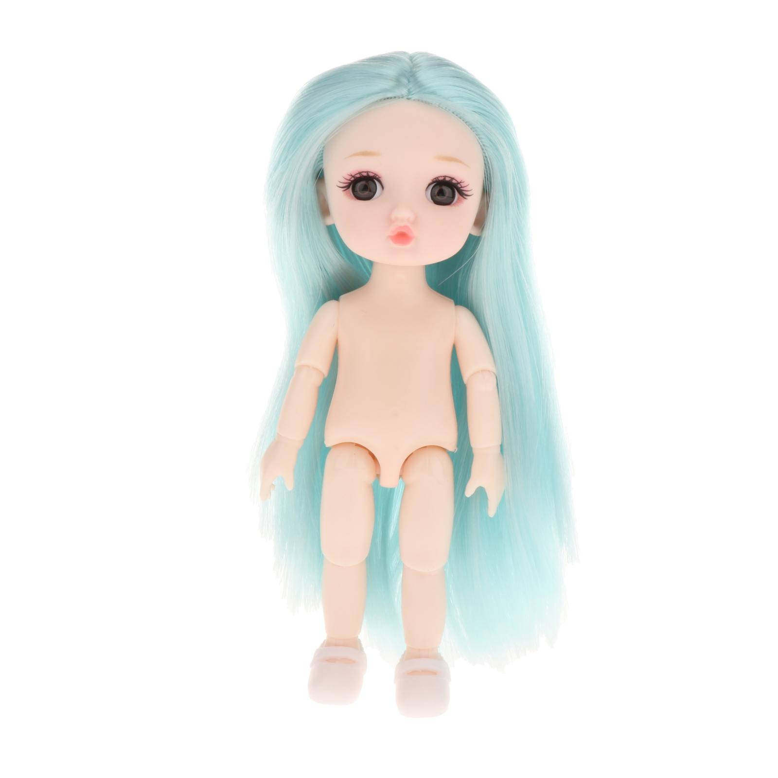 Cute 16cm 1/12 Dolls Baby Naked Girl Fashionable Toy Moveable Jointed Dolls Girl Dolls  For Girls 