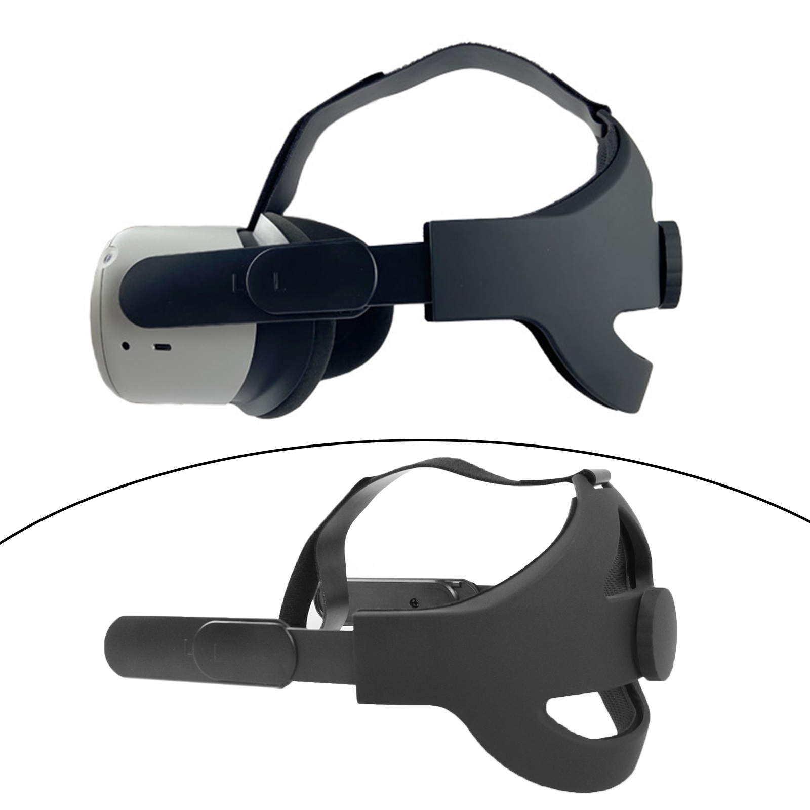 Head Strap for Quest 2 VR Headset Replacement Protective Head Strap Enhanced Support Comfortable Accessories