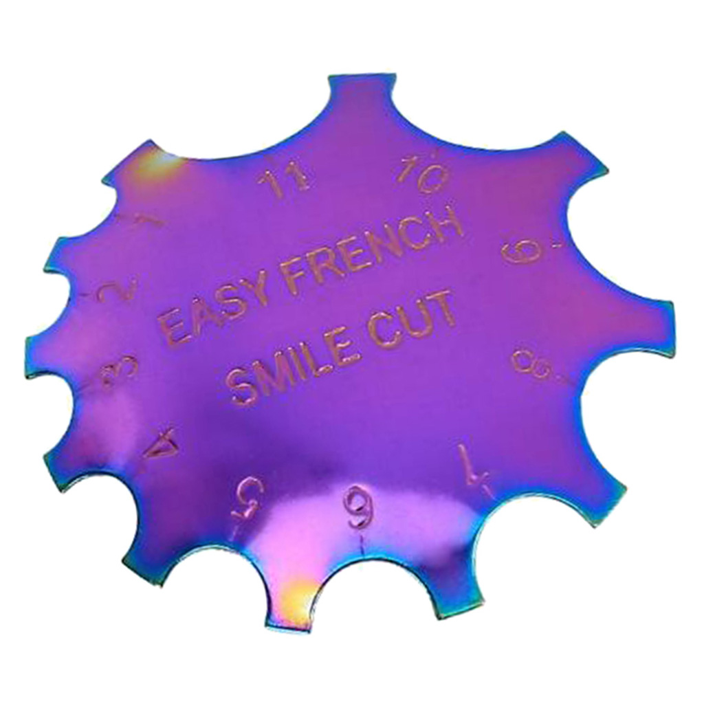 Stencil Simple French Line Edge Nail Trimmer Manicure Nail Art Design Plate