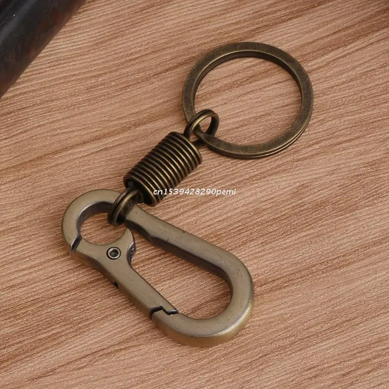 Carabiner Key Chain Anti Lost Locking Hanging Keychain Retractable Outdoor Tools 