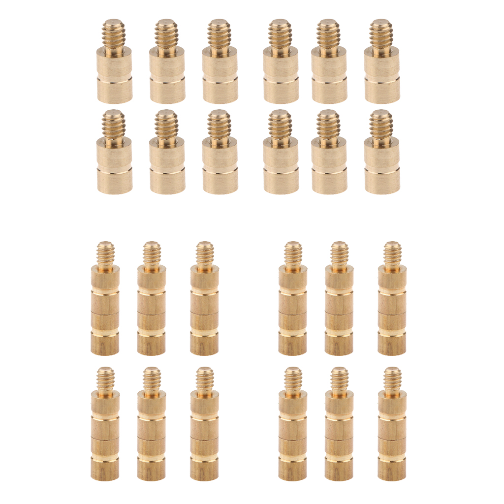 12pcs Archery Arrow Weight Screw, Arrow Copper Weight Balance Point Inserts for Archery Compound Bow Shooting