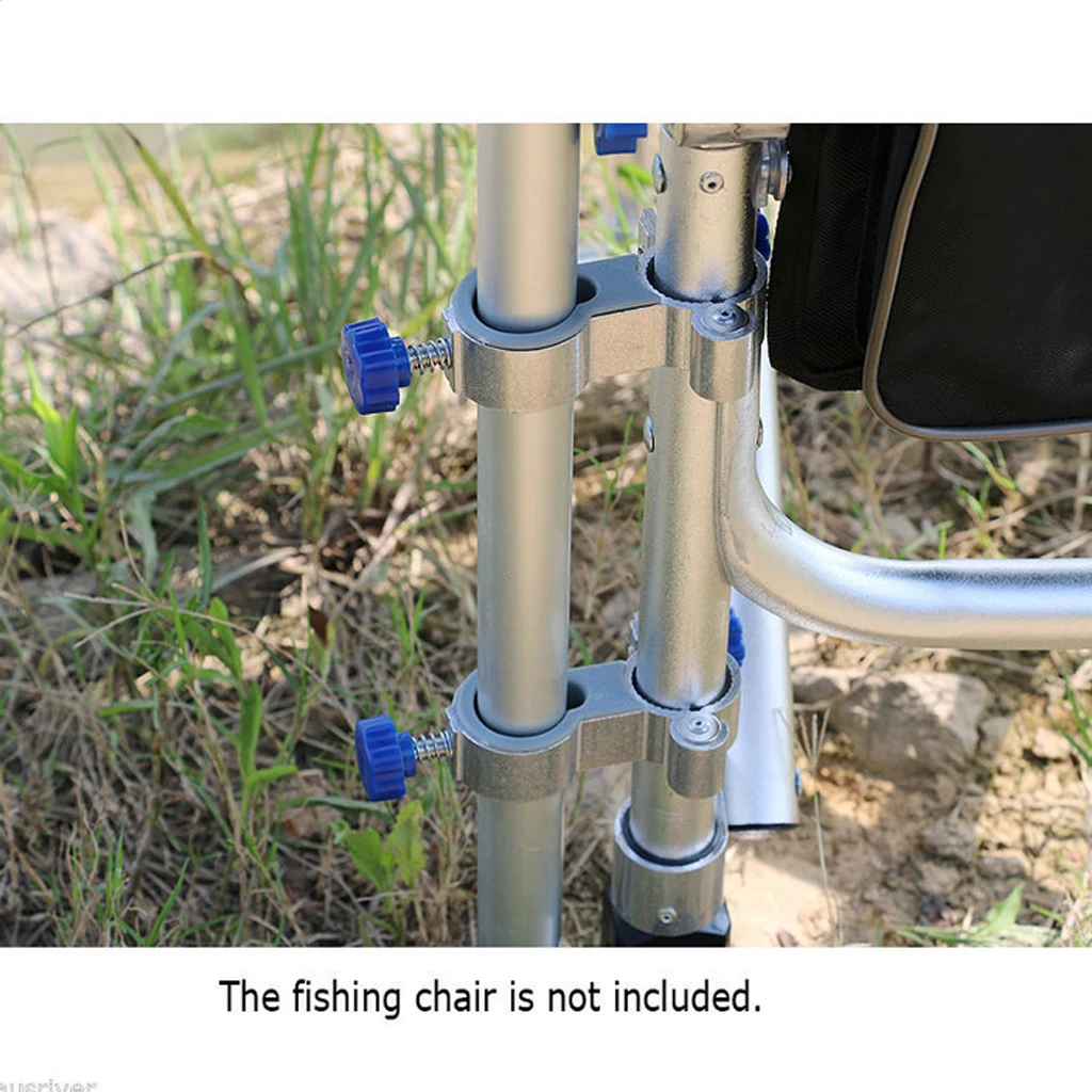Universal Small Fishing Chair Umbrella Stand Holder Aluminum Alloy Outdoor Leisure Chair Umbrella Mount Suppor