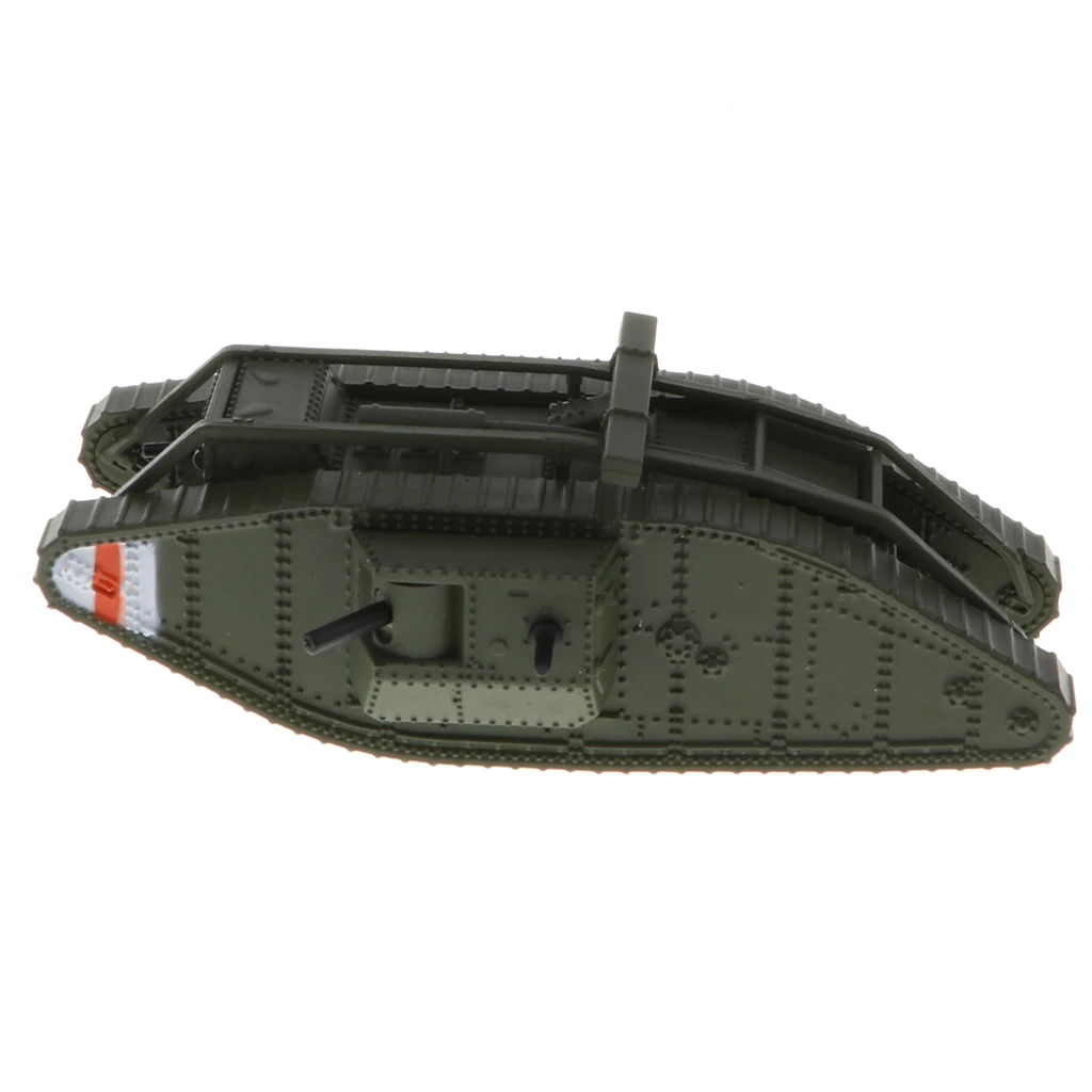 British Battle Tank MK. IV Male, 1:100 Scale Alloy Diecast Tank Model Toy Collectibles Gift for Kids