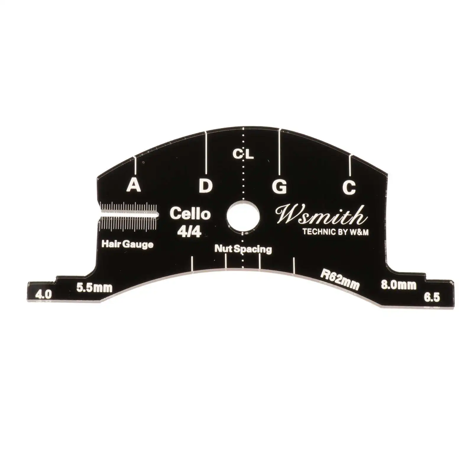 1/2 3/4 4/4 Violin Cello Bridge Fingerboard Template for Instruments Accessories