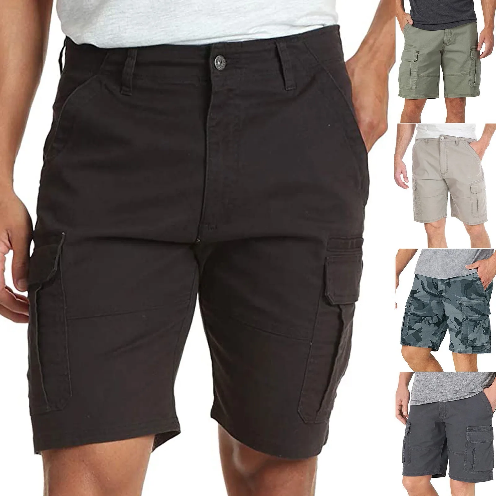 Moda Hombres Bolsillo Cremallera Resiliencia Ocio Tiempo Lib Moda Hombres Bolsillo Cremallera Resiliencia Ocio Tiempo Lib