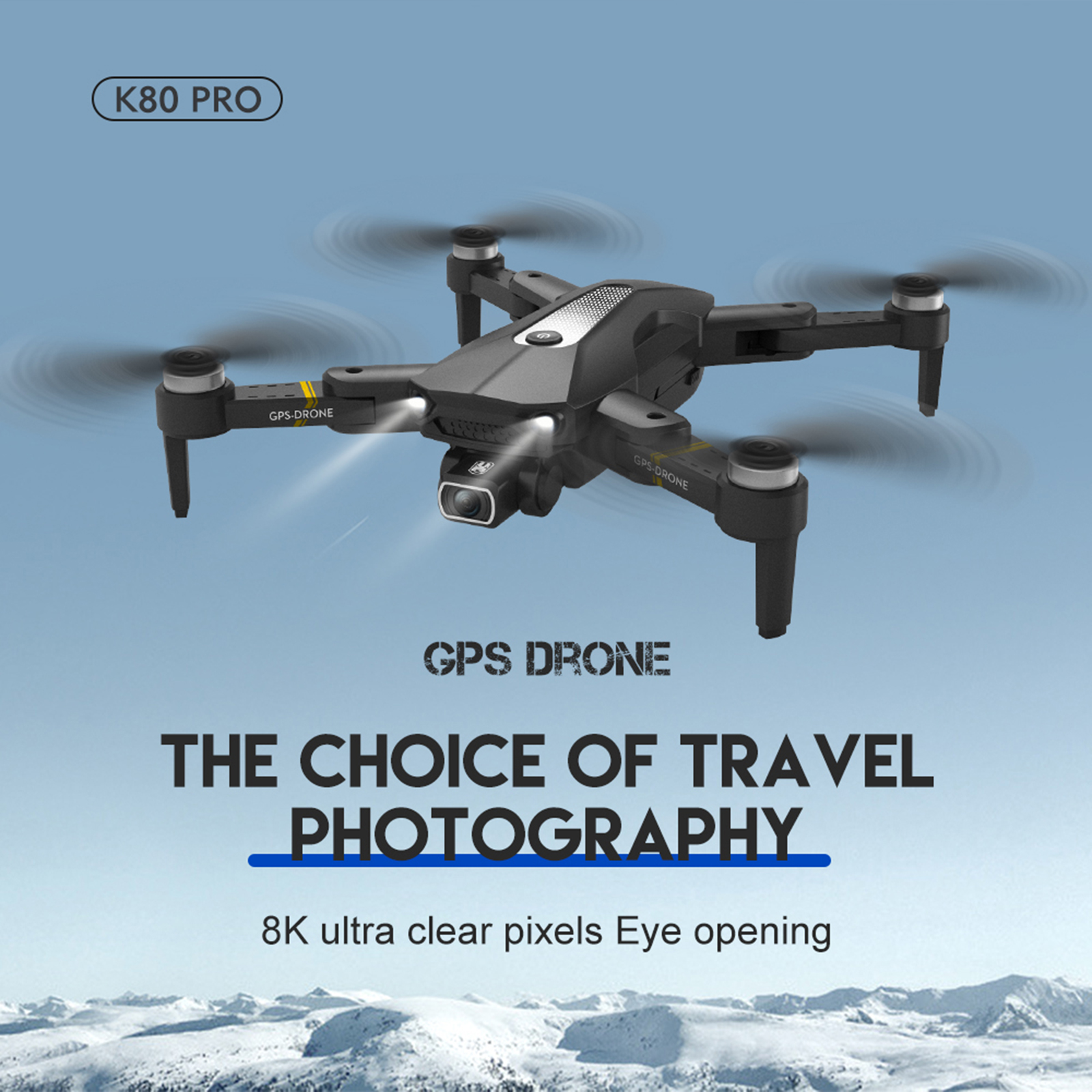 K80 Pro Drone 8K HD Dual Camera Professional Aerial Photography Brushless 1.2km Quadcopter Drone Live Video for Beginners