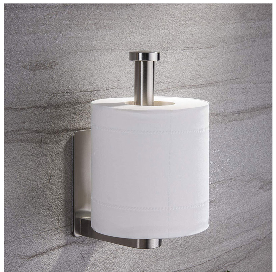 Stainless Steel Wall Toilet Paper Roll Holder Black Silver Self Adhesive Toilet Paper Holder for Bathroom Stick Wall Towel Rack Stainless Steel Wall Toilet Paper Roll Holder Black Silver Self Adhesive Toilet Paper Holder for Bathroom Stick Wall Towel Rack