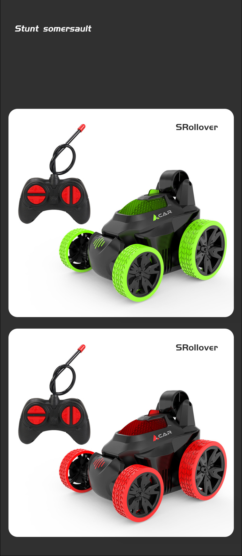 Childrens Remote Control Stunt Electric Dump Truck With Light And Music