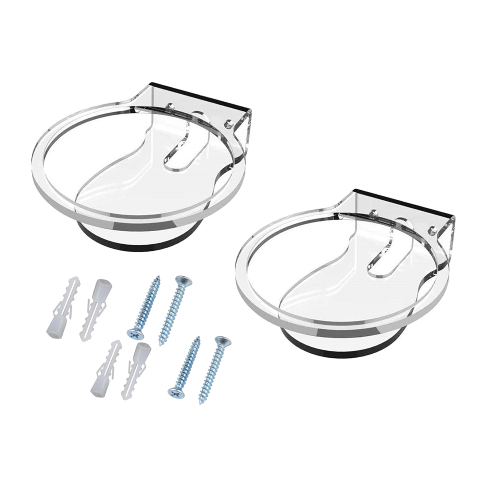 Clear Speaker Wall Mount Stand Holder for  Mini Wall Stand Cord Management Punch-Free