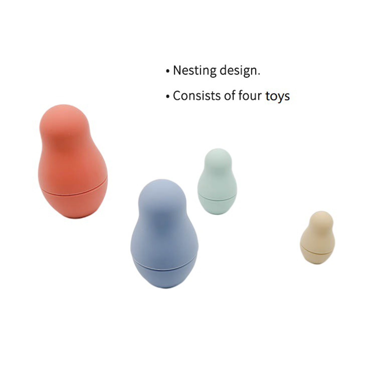 Soft Russian Nesting Doll Toy Babushka Dolls Teether Toys Desktop Ornament