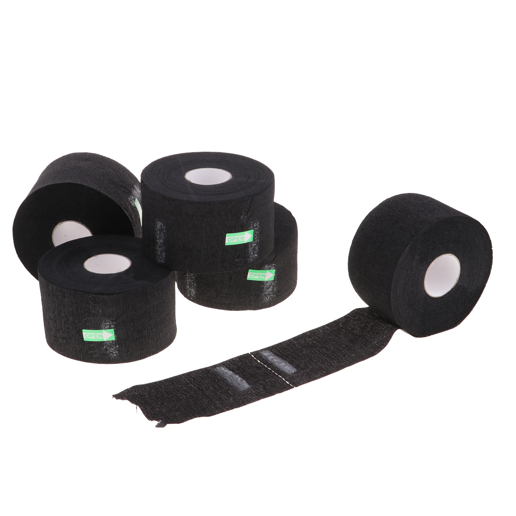 5 Pcs Disposable Elastic Paper Collar Hairdressing Salon Cape Neck