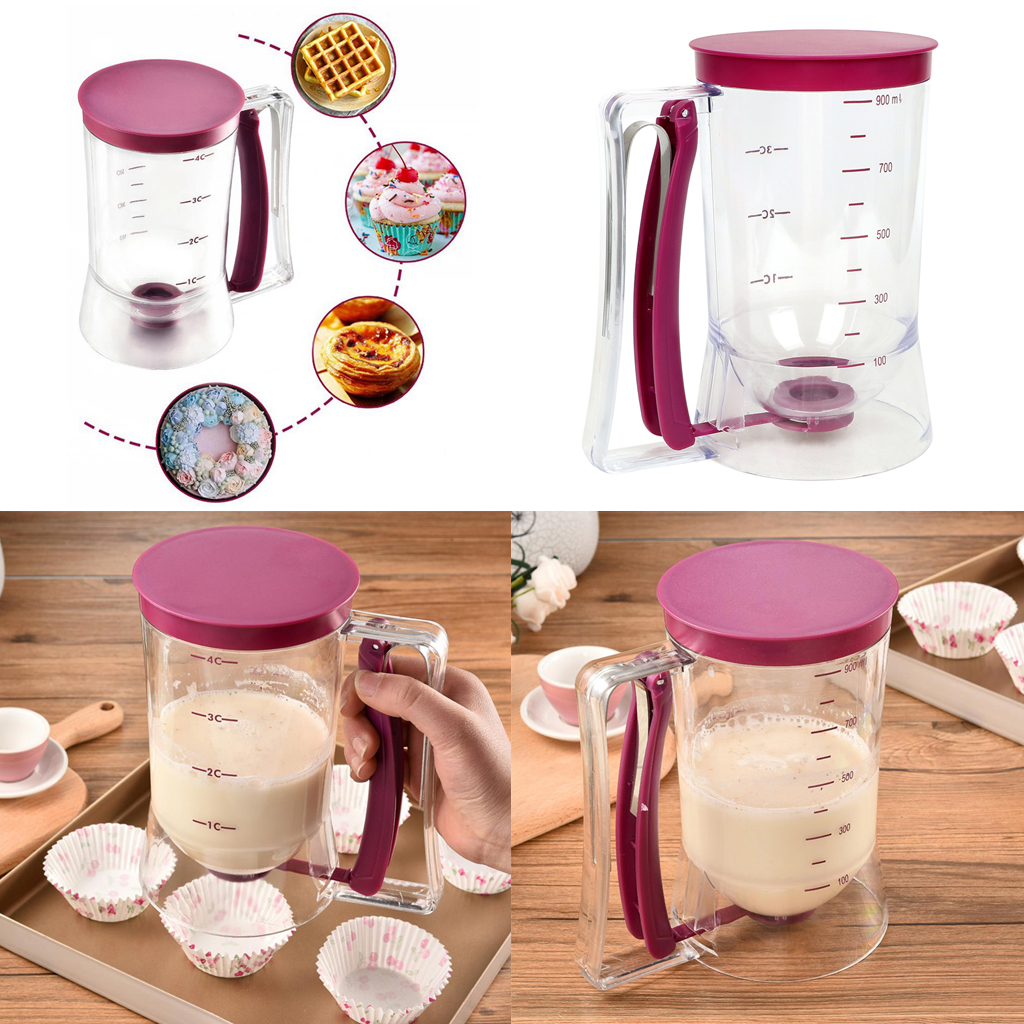 NEW Pancake Batter Dispenser Maker Perfect For Baking Muffins Cupcakes