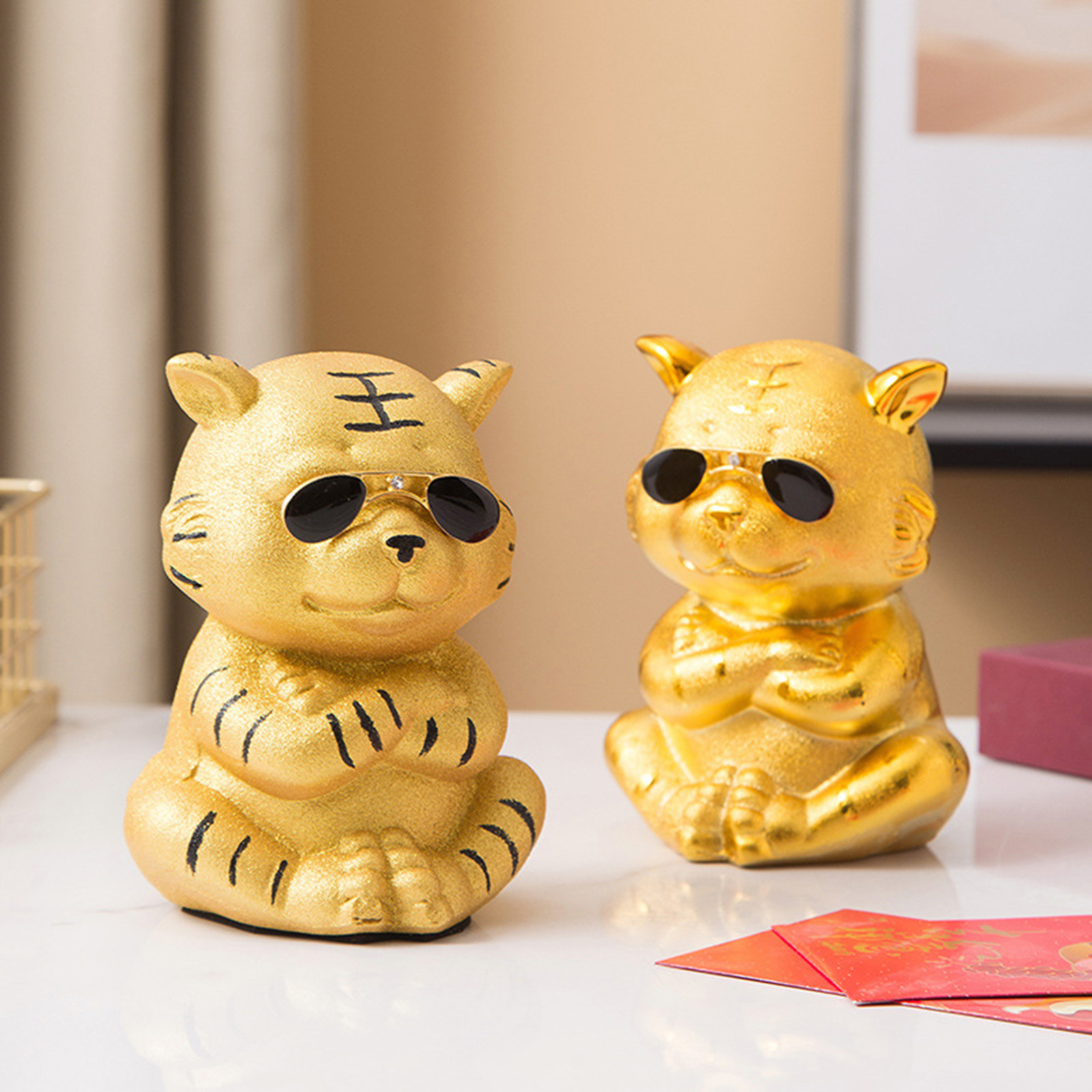 Tigers Piggy Bank Moneyboxes Fun Toy Table Decor Money Bank for Nursery Baby Children