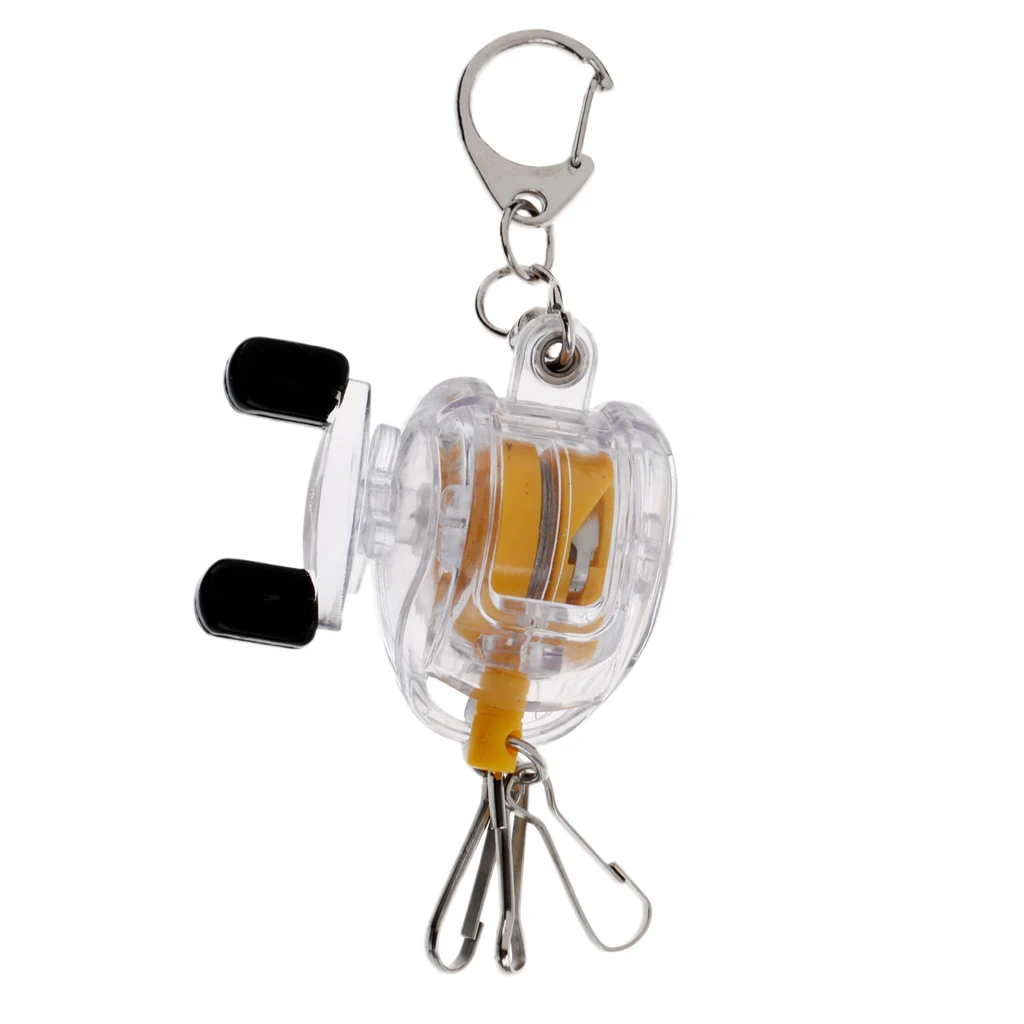 Fishing Zinger Key Chain Retractor Baitcasting Reel Key Ring Carabiner Clip Llavero Zinger porte - cles zinger