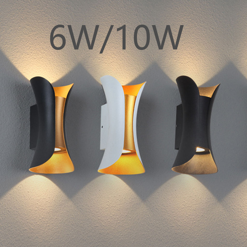 LED up Down Wall Sconce Wall Mounted Fixture Lamps Lighting Modern Waterproof Aluminum Lamps for Home Outdoor Room Indoor Stair