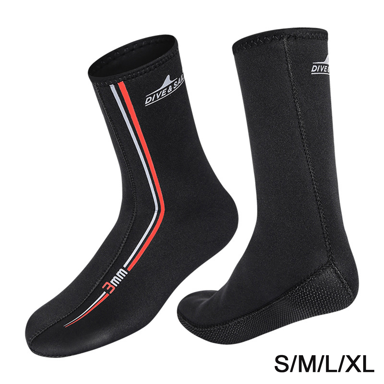 Adult 3mm Neoprene Diving Socks Swim Water Boots Flexible Sailing Rafting