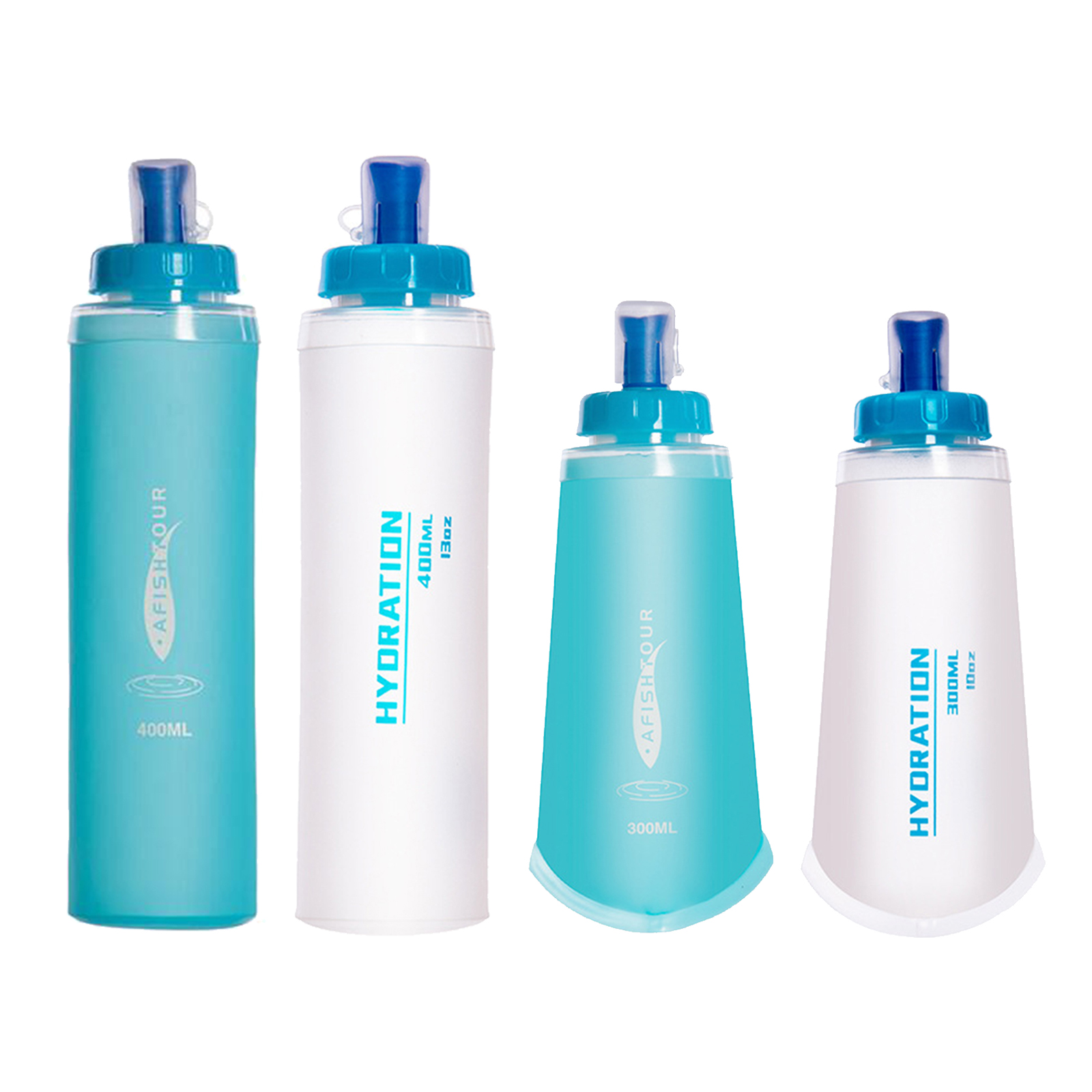 TPU Soft Water Bag Sports Hiking Big Water Bottle Flask Climbing Fitness Gym