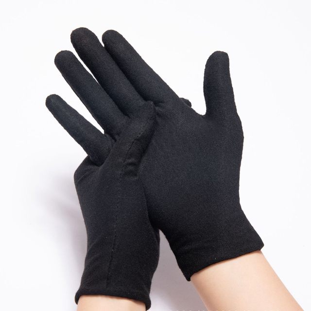 Comprar Guantes finos de LICRA para hombre, guantes de desfile en blanco y  negro, traje de esmoquin Formal, manoplas de guardia de Honor para joyería  de monedas, inspección de plata