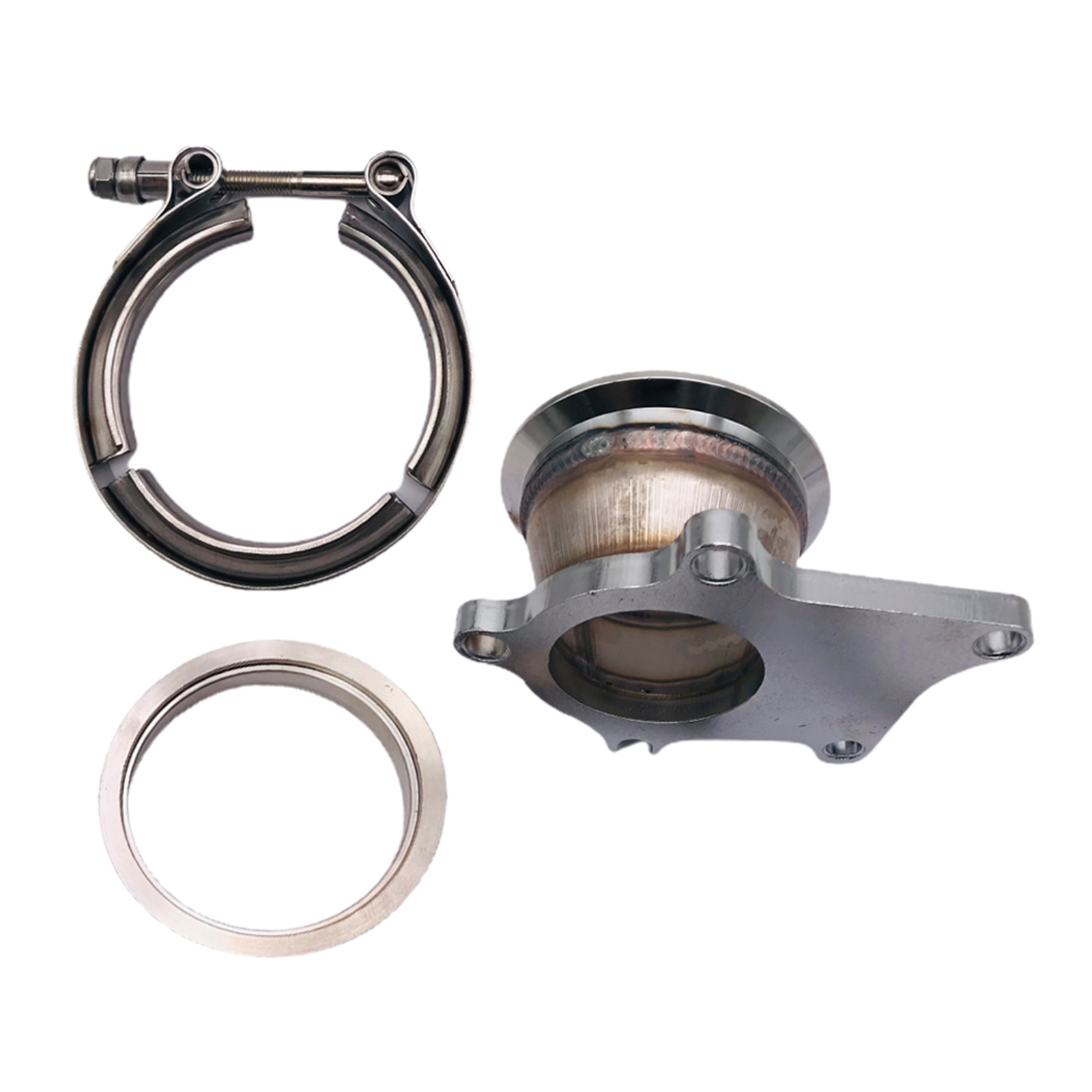 T3 T3/T4 5 Turbo Downpipe Flange to 2.5 inches V-Band Conversion Adaptor Kit