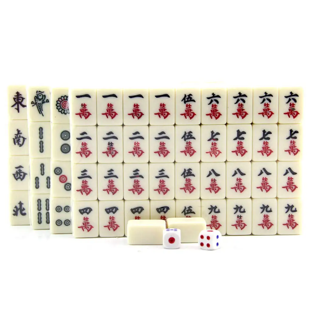 Mahjong Mah Jongg Mah Jongg Majiang Travel Board Tile Game Set