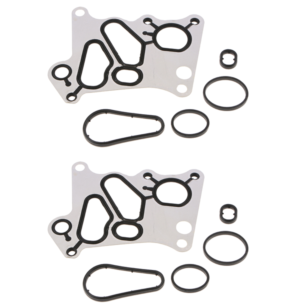 2 Sets Oil Filter Housing Gasket & O-rings for  E200