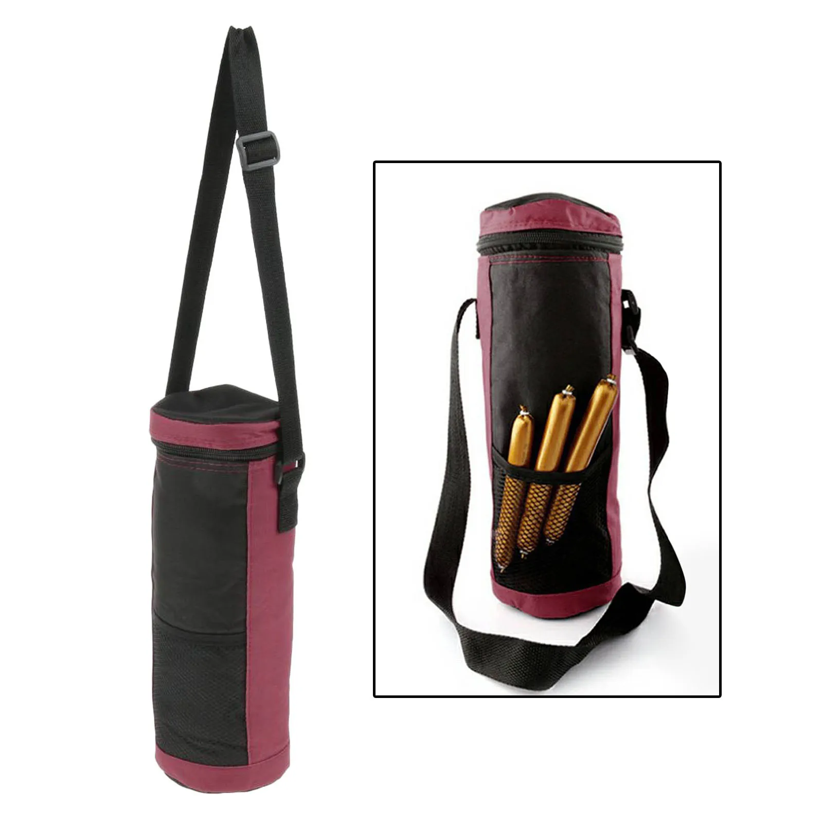 Outdoor Wine Cooler Bag Small Foldable Drinks Cooler Bags Insulated Beer Cooler Holds for Camping Picnic Traveling