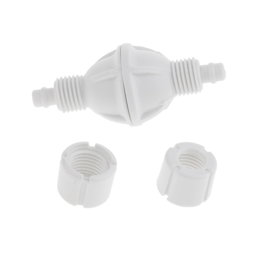 Aquarium Check Valve For Co2 Bubble Counter Air Pump With stainless steel Spring Stop Fish Tank Fastening Plastic