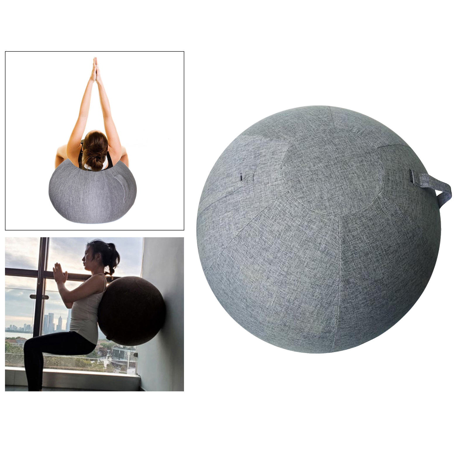 Durable Exercise Ball Cover Yoga Pilates Ball Sitting Chair Dustproof