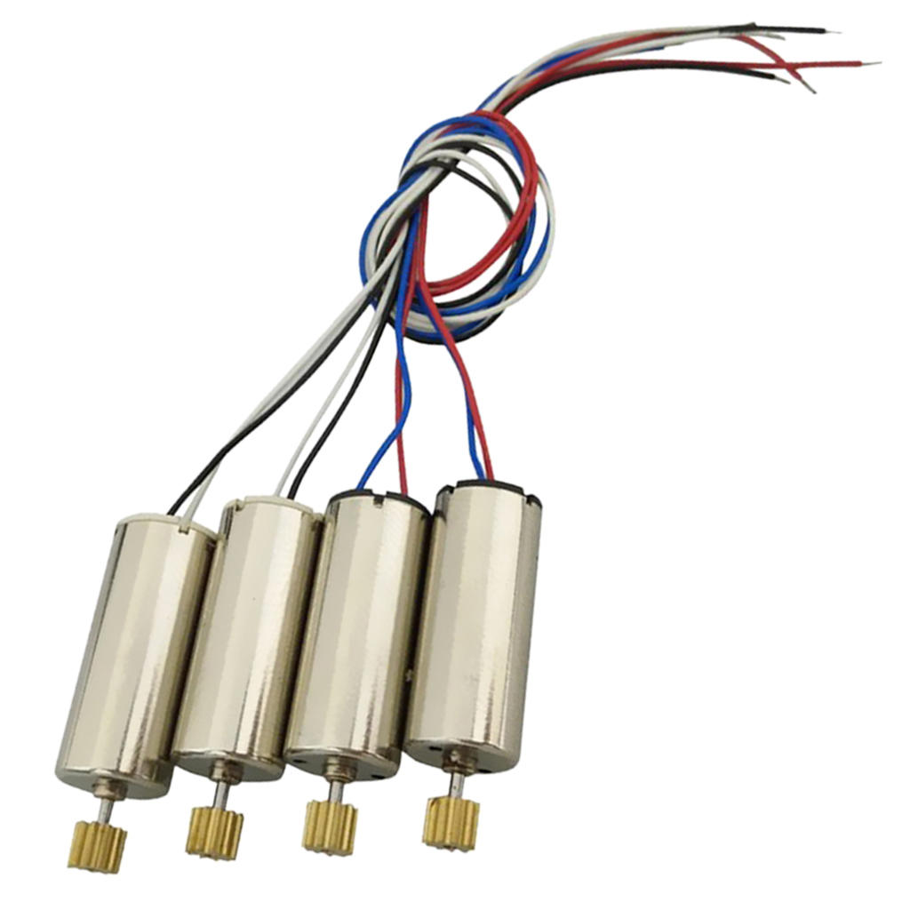 Set of 4 Coreless 7.4V Motors with Copper Gear for DFD F183  H8C RC Drones And More Quadcopter Toys