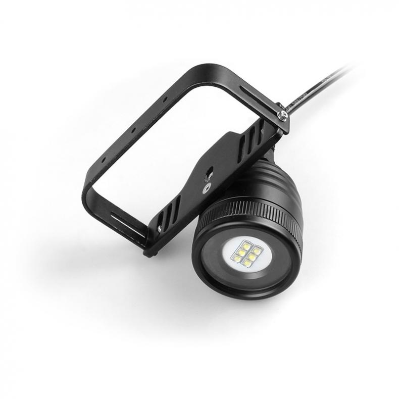 Modos de Mergulho 200m com 5 Impermeável Lumens Xm-l2 u2 Led Subaquático Lanterna Suporte Profissional Mergulho Div10w 4500 6x 17 Cheap Lanternas