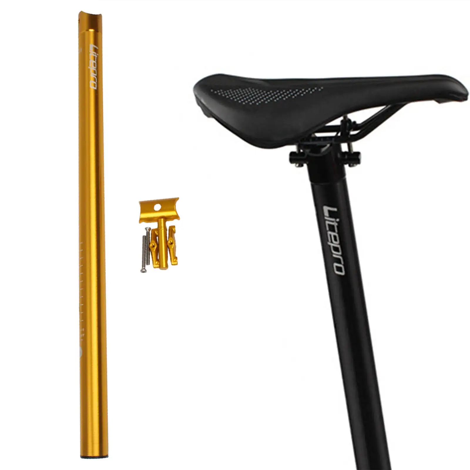 2x Bicycle Seat Post Aluminum Alloy 31.8 Tube Folding Bike Cycling