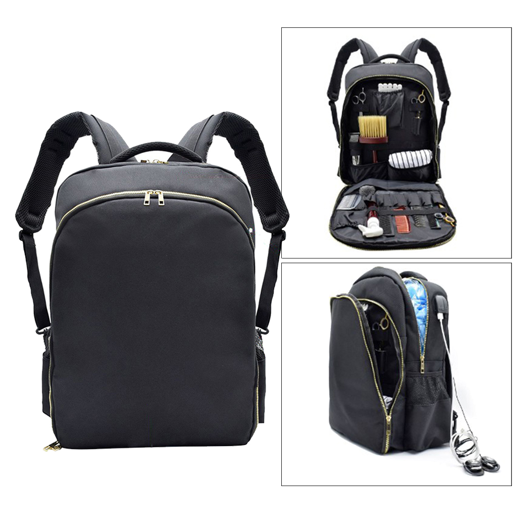Barber Hairstylist Backpack Makeup Tool Bag Travel Backpack Cosmetic Organizer Waterproof Hair Clipper Stylist Storage Bag