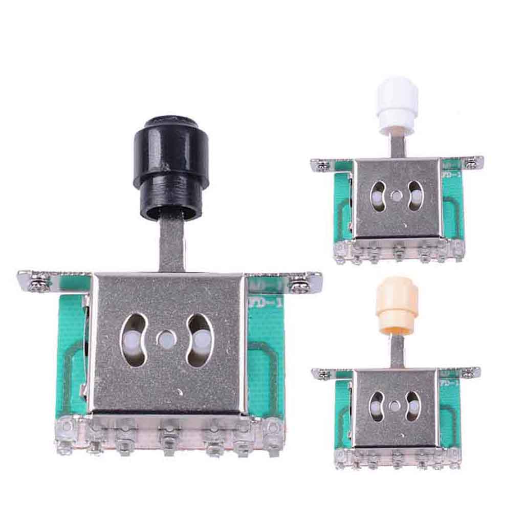 Electric Guitar 5 Way Pickup Selector Toggle Switch with Tip Knob for ST Squier SQ Guitar Parts
