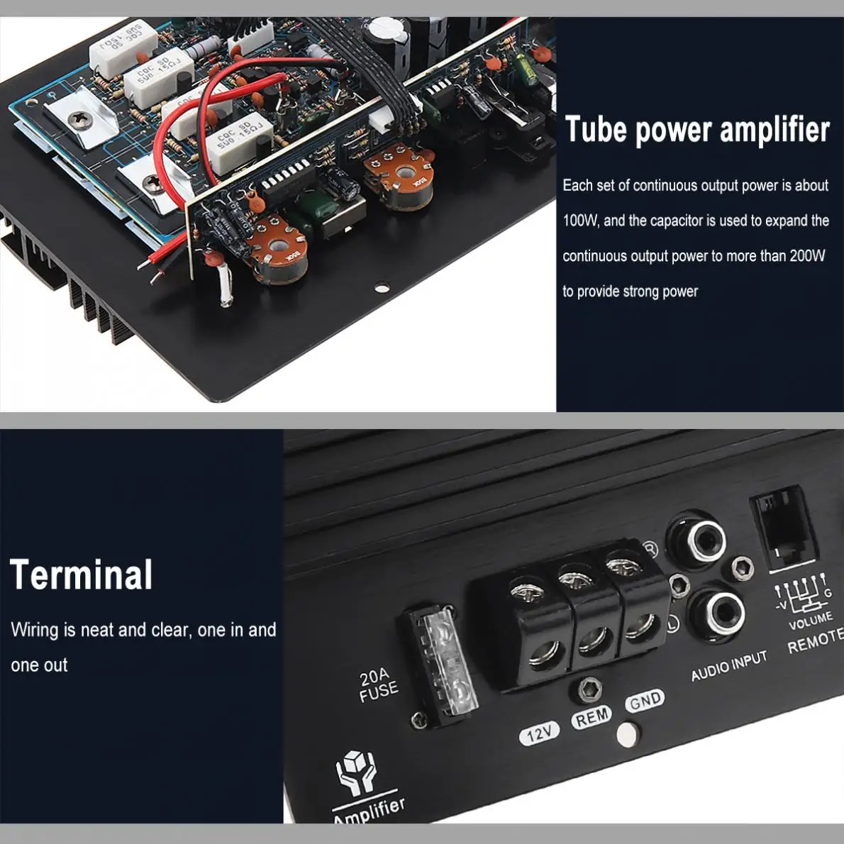 Car audio amplifier board