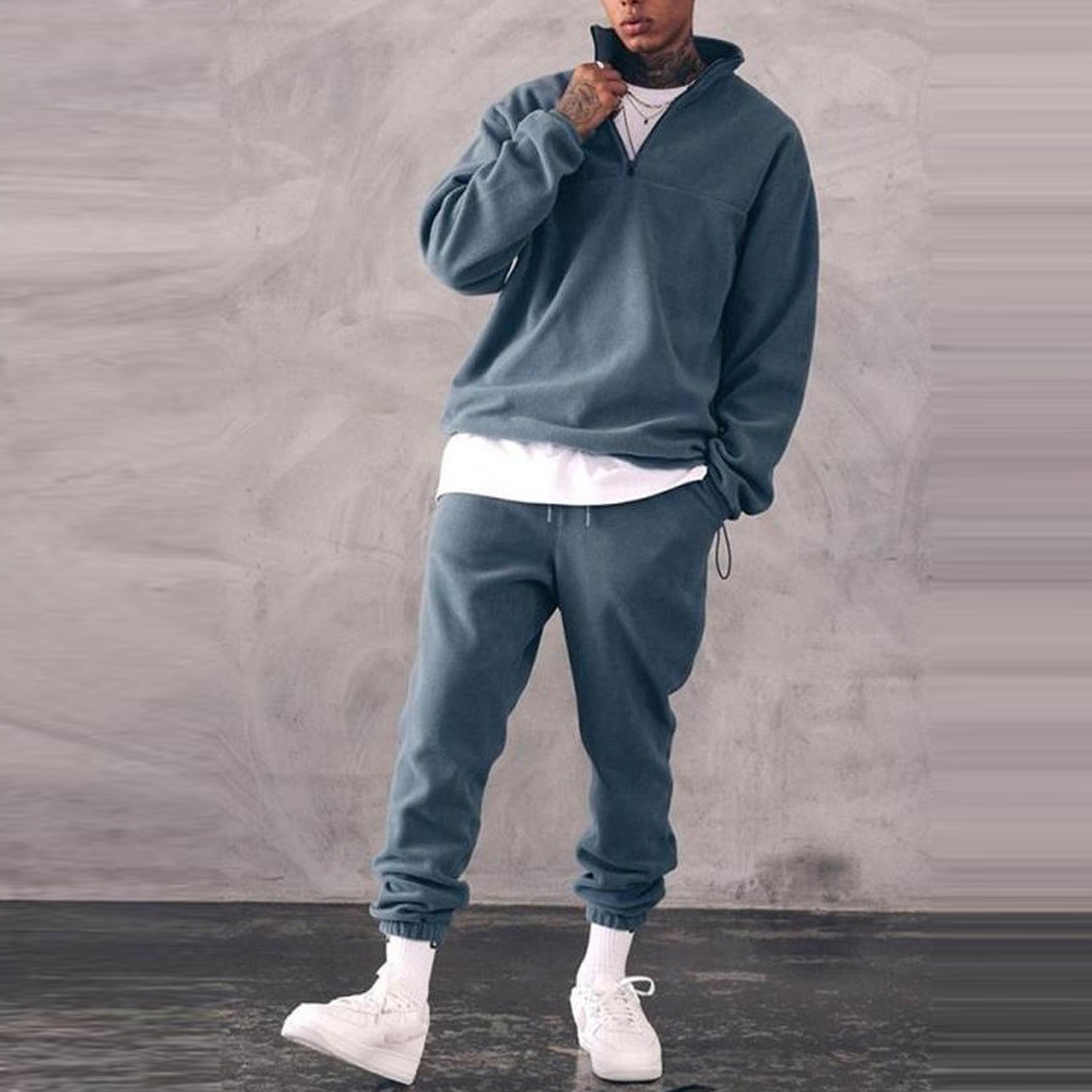 Standing Collar Sweater Casual Sports 