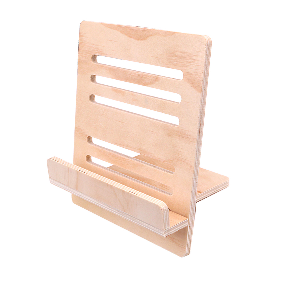 Foldable Wood Music Stand Desktop Holder Book Recipe Stand Rack Support DIY